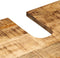 vidaXL - Wastafelkast - 62x34x58 - cm - massief - ruw - mangohout