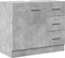 vidaXL - Wastafelkast - 63x30x54 - cm - bewerkt - hout - betongrijs