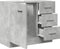 vidaXL - Wastafelkast - 63x30x54 - cm - bewerkt - hout - betongrijs