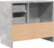 vidaXL - Wastafelkast - 63x30x54 - cm - bewerkt - hout - betongrijs
