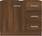 vidaXL - Wastafelkast - 63x30x54 - cm - bewerkt - hout - bruin - eikenkleur