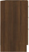 vidaXL - Wastafelkast - 63x30x54 - cm - bewerkt - hout - bruin - eikenkleur