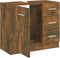vidaXL - Wastafelkast - 63x30x54 - cm - bewerkt - hout - gerookt - eikenkleurig