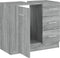 vidaXL - Wastafelkast - 63x30x54 - cm - bewerkt - hout - grijs - sonoma - eikenkleurig