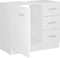 vidaXL - Wastafelkast - 63x30x54 - cm - bewerkt - hout - wit
