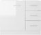 vidaXL - Wastafelkast - 63x30x54 - cm - spaanplaat - hoogglans - wit