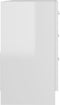 vidaXL - Wastafelkast - 63x30x54 - cm - spaanplaat - hoogglans - wit