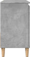 vidaXL - wastafelkast - 65x33x60 - cm - bewerkt - hout - betongrijs