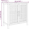 vidaXL - Wastafelkast - 66x29x61,5 - cm - massief - walnotenhout