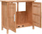 vidaXL - Wastafelkast - 66x29x61,5 - cm - massief - walnotenhout