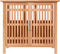 vidaXL - Wastafelkast - 66x29x61,5 - cm - massief - walnotenhout