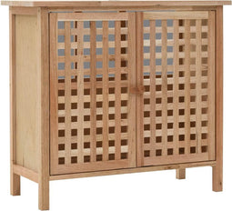 vidaXL - Wastafelkast - 66x29x61 - cm - massief - walnotenhout