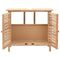 vidaXL - Wastafelkast - 66x29x61 - cm - massief - walnotenhout