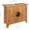 vidaXL - Wastafelkast - 70x32x63 - cm - massief - grenenhout