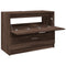 vidaXL - Wastafelkast - 78x37x59 - cm - bewerkt - hout - bruin - eikenkleurig