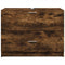 vidaXL - Wastafelkast - 78x37x59 - cm - bewerkt - hout - gerookt - eikenkleurig