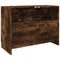 vidaXL - Wastafelkast - 78x37x59 - cm - bewerkt - hout - gerookt - eikenkleurig