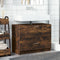 vidaXL - Wastafelkast - 78x37x59 - cm - bewerkt - hout - gerookt - eikenkleurig