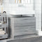 vidaXL - Wastafelkast - 78x37x59 - cm - bewerkt - hout - grijs - sonoma - eikenkleurig