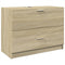 vidaXL - Wastafelkast - 78x37x59 - cm - bewerkt - hout - sonoma - eikenkleurig