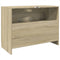 vidaXL - Wastafelkast - 78x37x59 - cm - bewerkt - hout - sonoma - eikenkleurig