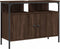 vidaXL - Wastafelkast - 80x30x60 - cm - bewerkt - hout - bruin - eikenkleurig