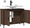 vidaXL - Wastafelkast - 80x30x60 - cm - bewerkt - hout - bruin - eikenkleurig