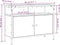 vidaXL - Wastafelkast - 80x30x60 - cm - bewerkt - hout - bruin - eikenkleurig