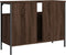 vidaXL - Wastafelkast - 80x30x60 - cm - bewerkt - hout - bruin - eikenkleurig
