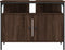vidaXL - Wastafelkast - 80x30x60 - cm - bewerkt - hout - bruin - eikenkleurig