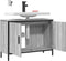 vidaXL - Wastafelkast - 80x30x60 - cm - bewerkt - hout - grijs - sonoma - eikenkleurig
