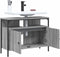 vidaXL - Wastafelkast - 80x30x60 - cm - bewerkt - hout - grijs - sonoma - eikenkleurig
