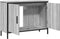 vidaXL - Wastafelkast - 80x30x60 - cm - bewerkt - hout - grijs - sonoma - eikenkleurig