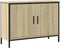 vidaXL - Wastafelkast - 80x30x60 - cm - bewerkt - hout - sonoma - eikenkleurig