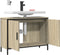 vidaXL - Wastafelkast - 80x30x60 - cm - bewerkt - hout - sonoma - eikenkleurig