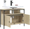 vidaXL - Wastafelkast - 80x30x60 - cm - bewerkt - hout - sonoma - eikenkleurig