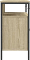 vidaXL - Wastafelkast - 80x30x60 - cm - bewerkt - hout - sonoma - eikenkleurig