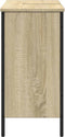 vidaXL - Wastafelkast - 80x30x60 - cm - bewerkt - hout - sonoma - eikenkleurig