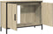 vidaXL - Wastafelkast - 80x30x60 - cm - bewerkt - hout - sonoma - eikenkleurig
