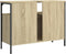 vidaXL - Wastafelkast - 80x30x60 - cm - bewerkt - hout - sonoma - eikenkleurig
