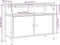 vidaXL - Wastafelkast - 80x30x60 - cm - bewerkt - hout - zwart
