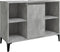 vidaXL - Wastafelkast - 80x33x60 - cm - bewerkt - hout - betongrijs
