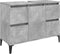 vidaXL - Wastafelkast - 80x33x60 - cm - bewerkt - hout - betongrijs