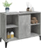 vidaXL - Wastafelkast - 80x33x60 - cm - bewerkt - hout - betongrijs