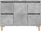 vidaXL - Wastafelkast - 80x33x60 - cm - bewerkt - hout - betongrijs