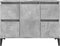 vidaXL - Wastafelkast - 80x33x60 - cm - bewerkt - hout - betongrijs