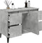 vidaXL - Wastafelkast - 80x33x60 - cm - bewerkt - hout - betongrijs