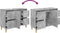 vidaXL - Wastafelkast - 80x33x60 - cm - bewerkt - hout - betongrijs
