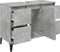 vidaXL - Wastafelkast - 80x33x60 - cm - bewerkt - hout - betongrijs