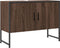 vidaXL - Wastafelkast - 80x33x60 - cm - bewerkt - hout - bruin - eikenkleurig